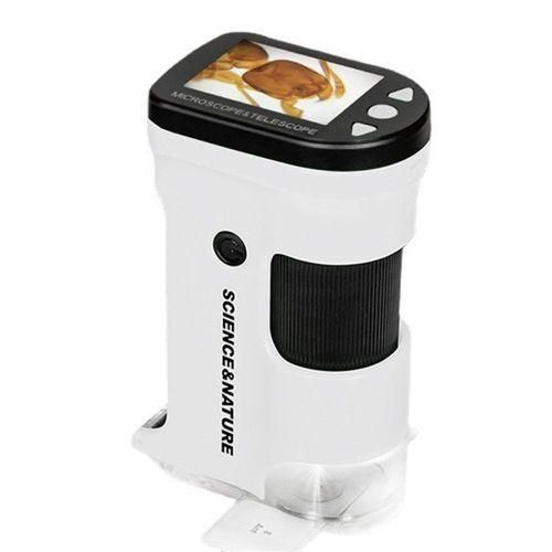 Handheld Digital Microscope Portable USB Microscope 12M Resolution 1080P FHD Support 64GB TF Card with 2.0inch LCD Screen for Plant Insect Stone Observation Best Gift for Students Children Teenagers Adults