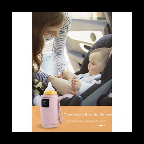 USB Milk Water Warmer Baby Nursing Bottle Heater -Pink
