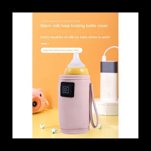 USB Milk Water Warmer Baby Nursing Bottle Heater -Pink