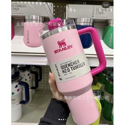 Amazon eBay Limited Edition Stanley Stanley 2nd Generation 30OZ Stainless Steel Car Thermos Cup Car Cup Bright Pink 1.1L2L