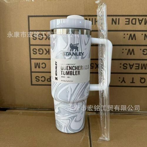 Amazon eBay Limited Edition Stanley Stanley 2nd Generation 30OZ Stainless Steel Car Thermos Cup Car Cup Bright Pink 1.1L2L