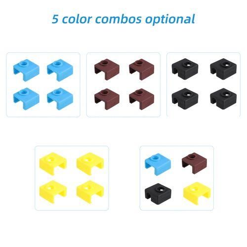 3D Printer Heat Block Silicone Cover Case MK8 Hotend