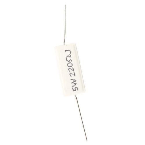 10 Pcs Axial Lead Ceramic Cement Power Resistor 220 Ohm 5W
