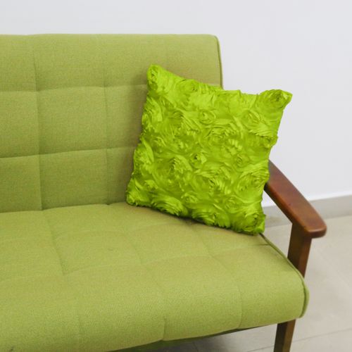 42cm Pillow Case Cushion Cover Satin Flower Throw