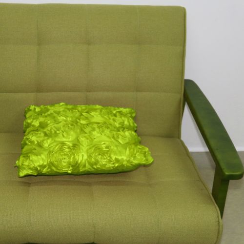 42cm Pillow Case Cushion Cover Satin Flower Throw