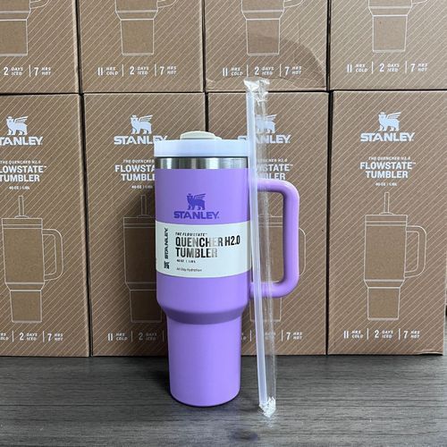 Spot Stanley Staley 40oz Insulated Cup Ice Cup Flat Cup No Holiday During Chinese New Year Purple 40oz