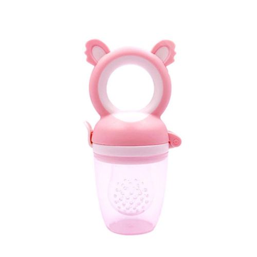 Baby Fruit Feeder Pacifier Fresh Food Nibbler Infant Fruit Teething Toy Food Grade Silicone Pouches for Toddlers New NO5272