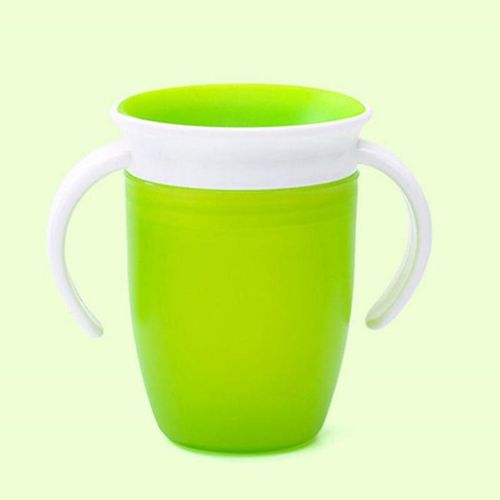 Toddler Sippy Water Cup with Handles 360 Degrees Spill-Proof Leak-Proof Break-Proof Kids Slow Drinking Trainer Smart Cup New