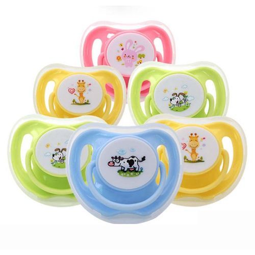 2pcs Silicone Baby Pacifiers For Breastfed Babies
