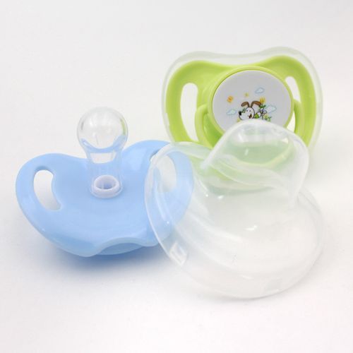 2pcs Silicone Baby Pacifiers For Breastfed Babies
