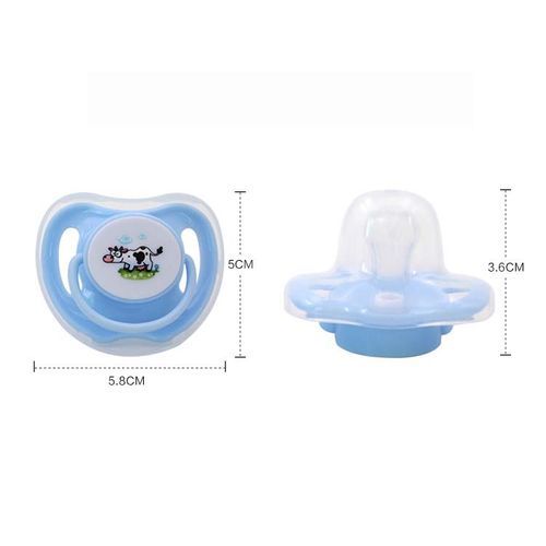 2pcs Silicone Baby Pacifiers For Breastfed Babies