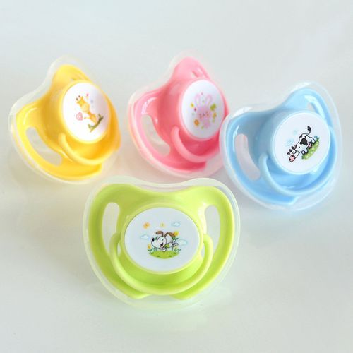 2pcs Silicone Baby Pacifiers For Breastfed Babies