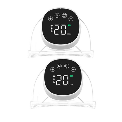 2pcs Wearable Hands Free Electric Breast Pump Silent
