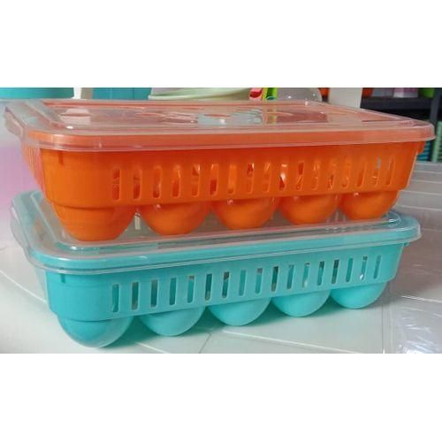 Egg Tray Containers 1pc (15eggs) Colour May Vary