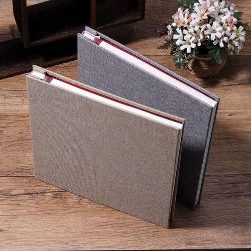 Simple Linen Selfadhesive Film Album Retro Family Large Capacity Handmade Creative Gifts