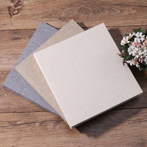 Simple Linen Selfadhesive Film Album Retro Family Large Capacity Handmade Creative Gifts
