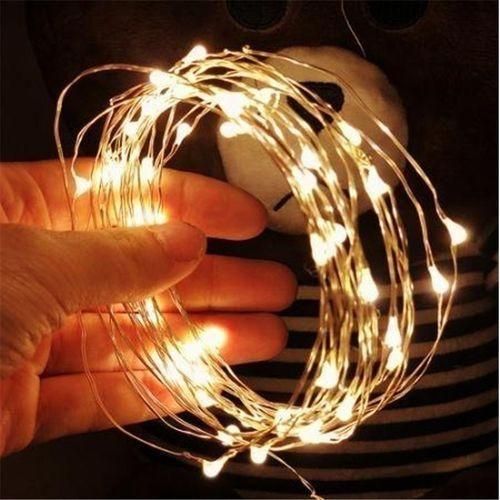 LED Battery Powered Copper Wire Fairy String Light Waterproof For Garden Outdoor Party Christmas Decor