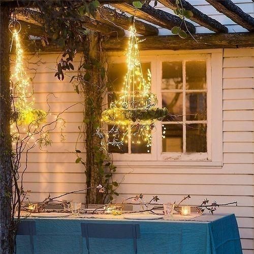 LED Battery Powered Copper Wire Fairy String Light Waterproof For Garden Outdoor Party Christmas Decor