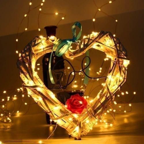 LED Battery Powered Copper Wire Fairy String Light Waterproof For Garden Outdoor Party Christmas Decor