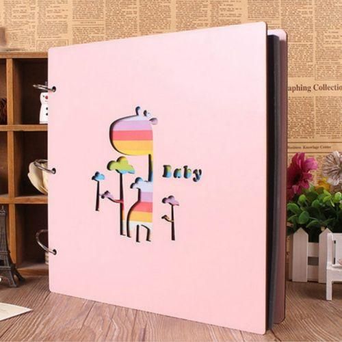 Wooden Cover Baby Growth Commemorative Album Creative Manual Album Book