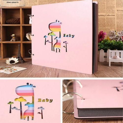 Wooden Cover Baby Growth Commemorative Album Creative Manual Album Book