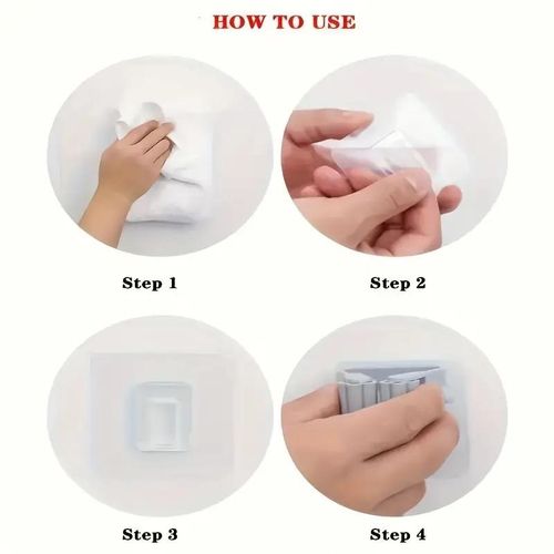 3PCS Powerful NonMark Storage Hooks Hangers Fixtures Bathroom Mop Hook