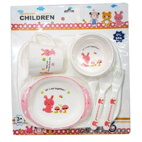 Baby Feeding Set &ndash; White, Pink
