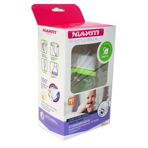 Baby Standard Neck Bottle – Clear, Green
