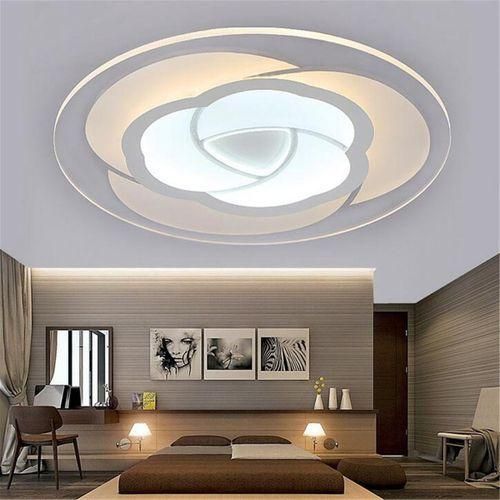 Modern Simple Square Acrylic LED Ceiling Light Living Room Bedroom Home Lamp Inner White And Outside Warm