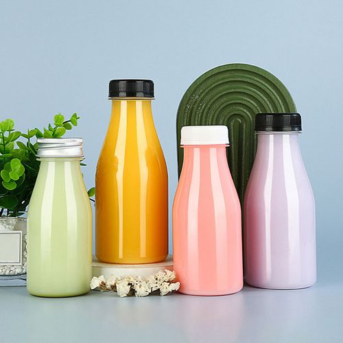 10 Pcs Drink Bottle Plastic Bottles Disposable Baby Jar Beverage Container For Juicing With Cover