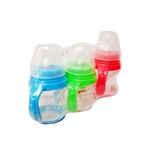 3 Pieces Baby Feeding Bottles-150ml-Transparent