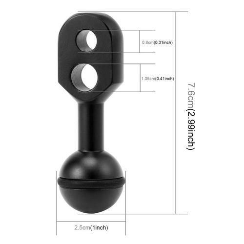 Light Diving Clamp Ball Head Mount to YS Head Adapter