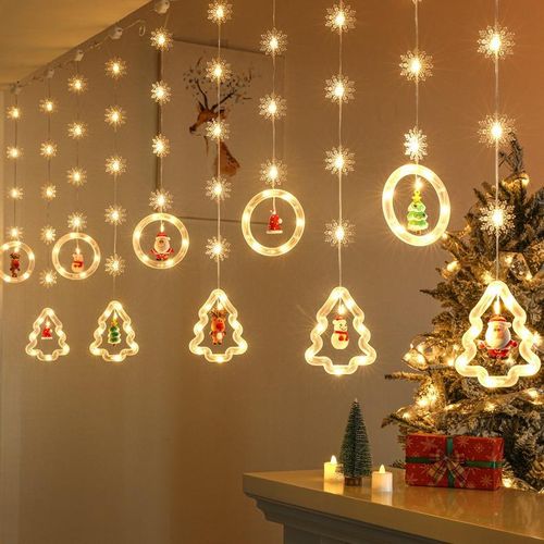 New  Decorative Lights Lighting Chain Star Lights Christmas Tree Lamp String Lighting Chain Led Usb8 Function Remote Control