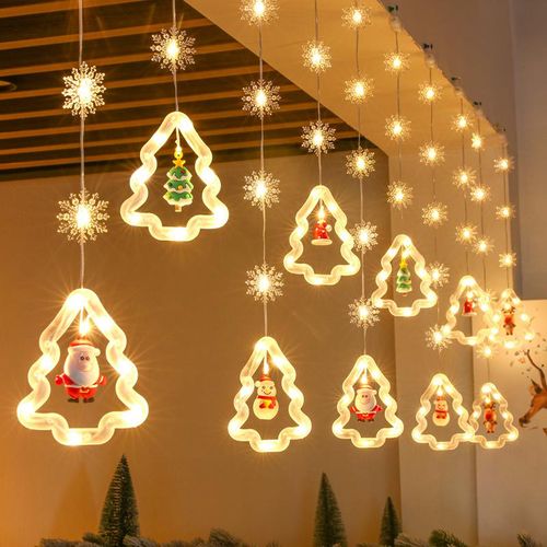 New  Decorative Lights Lighting Chain Star Lights Christmas Tree Lamp String Lighting Chain Led Usb8 Function Remote Control