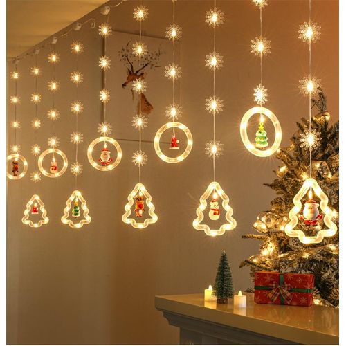 New  Decorative Lights Lighting Chain Star Lights Christmas Tree Lamp String Lighting Chain Led Usb8 Function Remote Control