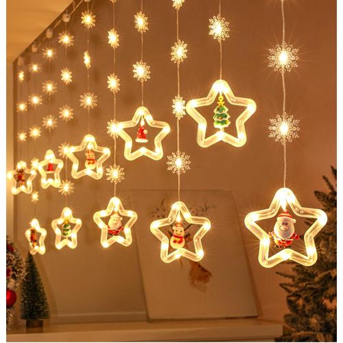 New  Decorative Lights Lighting Chain Star Lights Christmas Tree Lamp String Lighting Chain Led Usb8 Function Remote Control