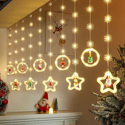 New  Decorative Lights Lighting Chain Star Lights Christmas Tree Lamp String Lighting Chain Led Usb8 Function Remote Control