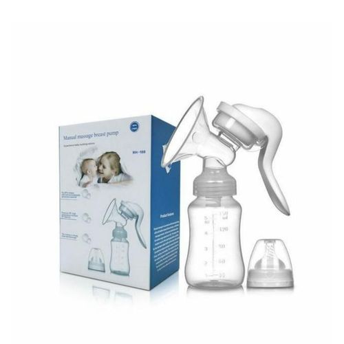 Manual massage breast pump