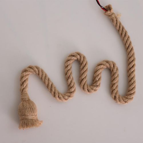 Single Heads Rope Pendant Lights Lamp Vintage Style