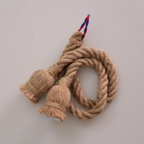 Single Heads Rope Pendant Lights Lamp Vintage Style