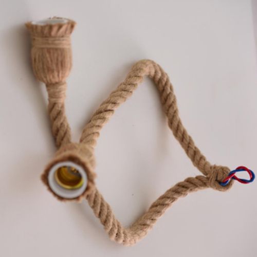 Single Heads Rope Pendant Lights Lamp Vintage Style