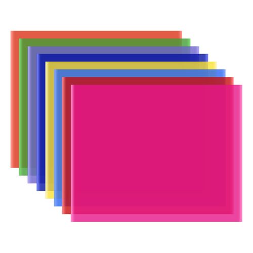 8 Colors/set PET Transparent  Lighting Filter 50 * 40cm/ 20