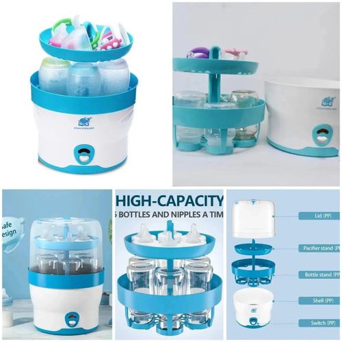 Safe Design Steam Sterilizer,  Blue White