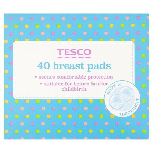 Tesco Breast Pads (40 Pack) White.