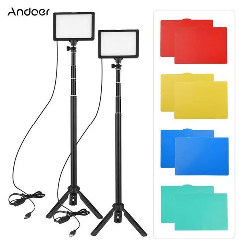 Andoer USB LED Video Photography Lighting Kit - 1.48m - 2pcs