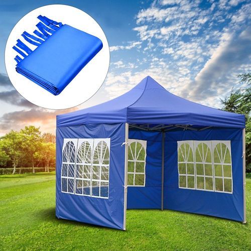 3X2m Party Tent Gazebo With Unique Roman Window Waterproof Canopy Blue