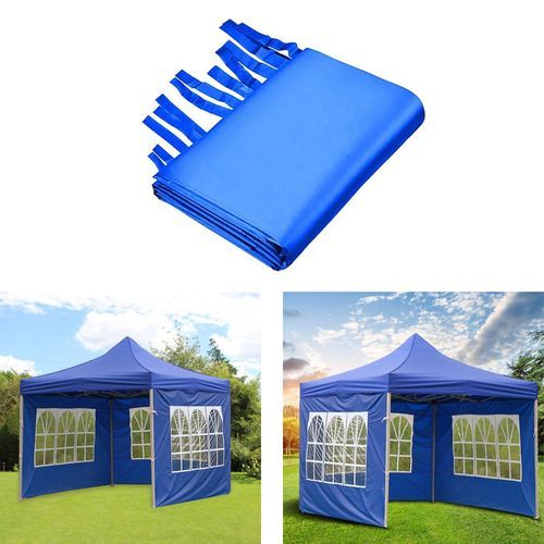 3X2m Party Tent Gazebo With Unique Roman Window Waterproof Canopy Blue