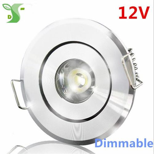 Dimmable 1w Led Lamp Ceiling 12v Down Spot Led White/black/silver Color With Driver
