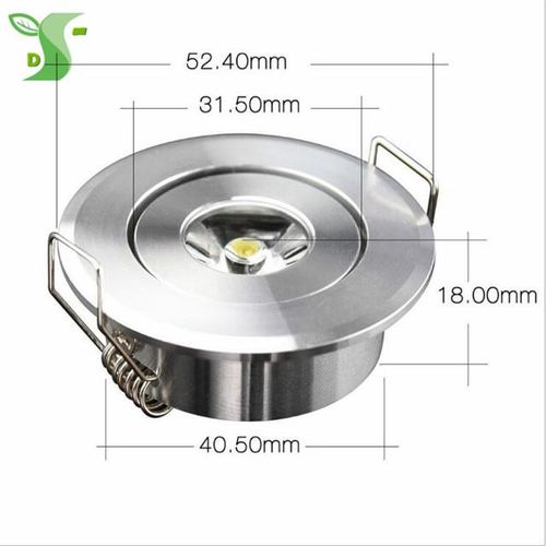 Dimmable 1w Led Lamp Ceiling 12v Down Spot Led White/black/silver Color With Driver