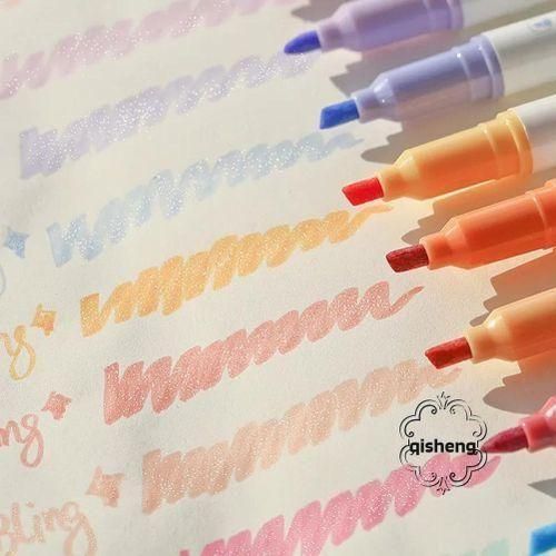 4 Piece Glitter Highlighter Pen Set DIY Scrapbook Drawing
